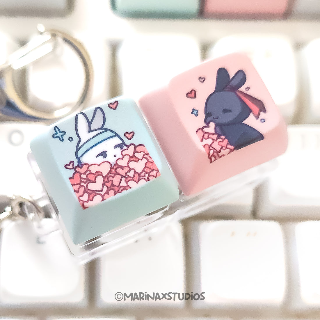 Have a Heart - Fidget Keycap Keychain