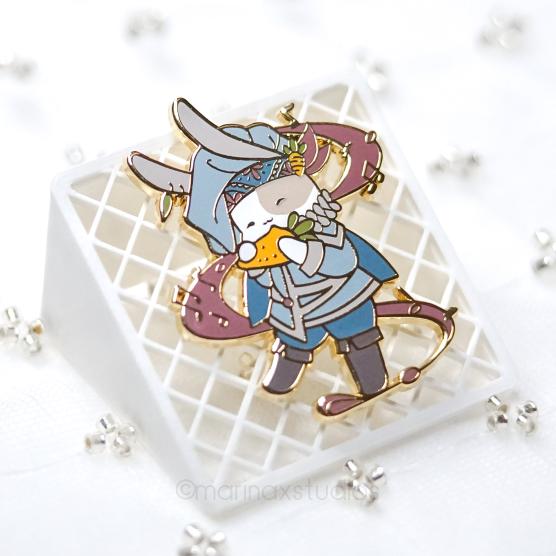 Bard Bunny Enamel Pin
