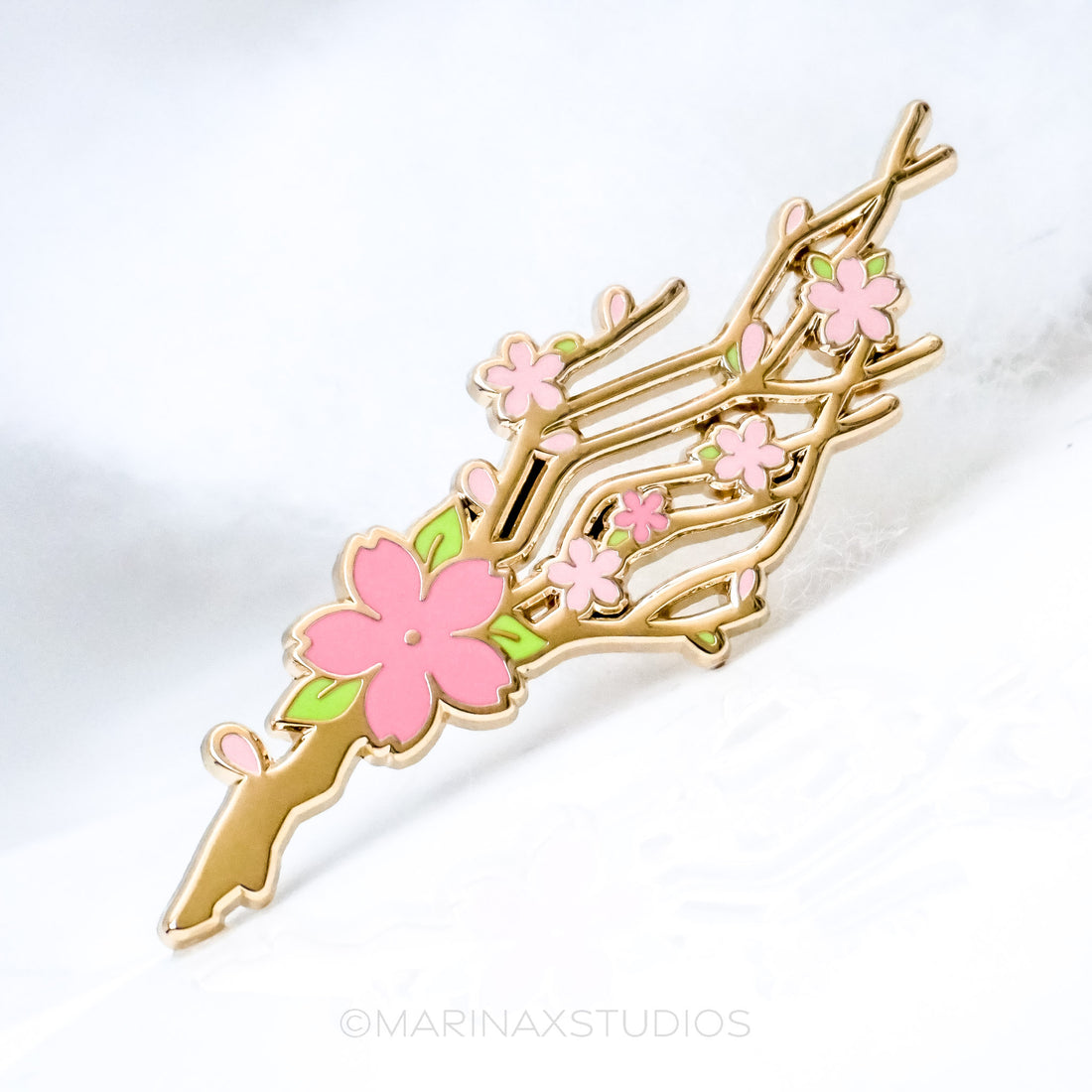 Sakura Branch Enamel Pin
