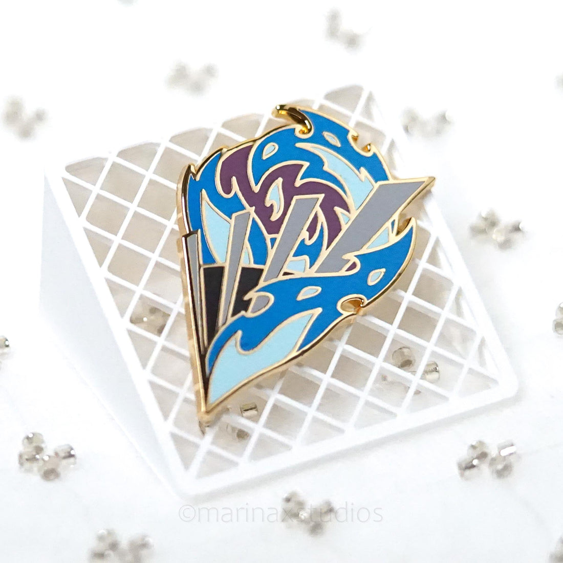 Blue Flame Enamel Pin