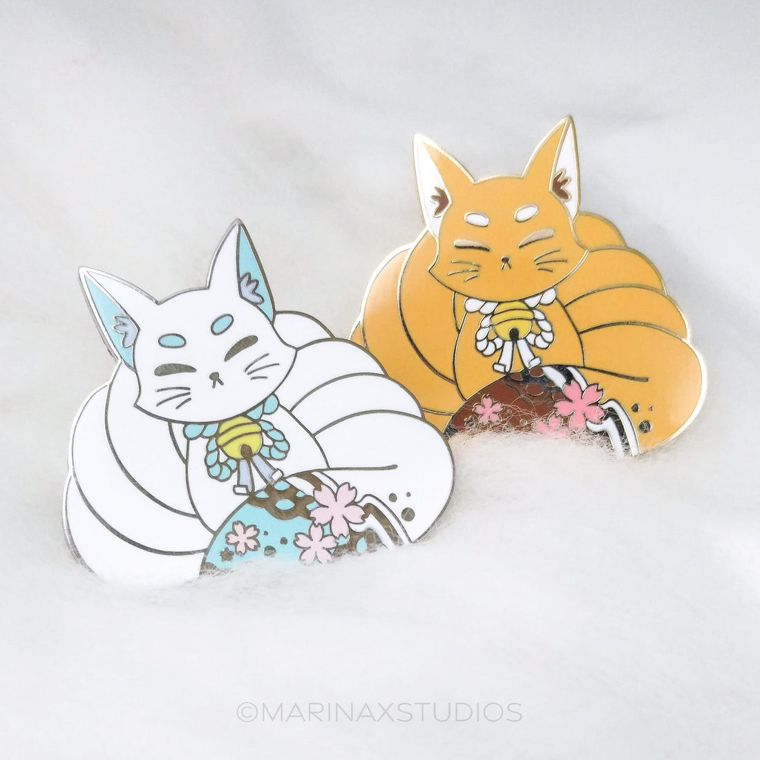 Kitsune Enamel Pin