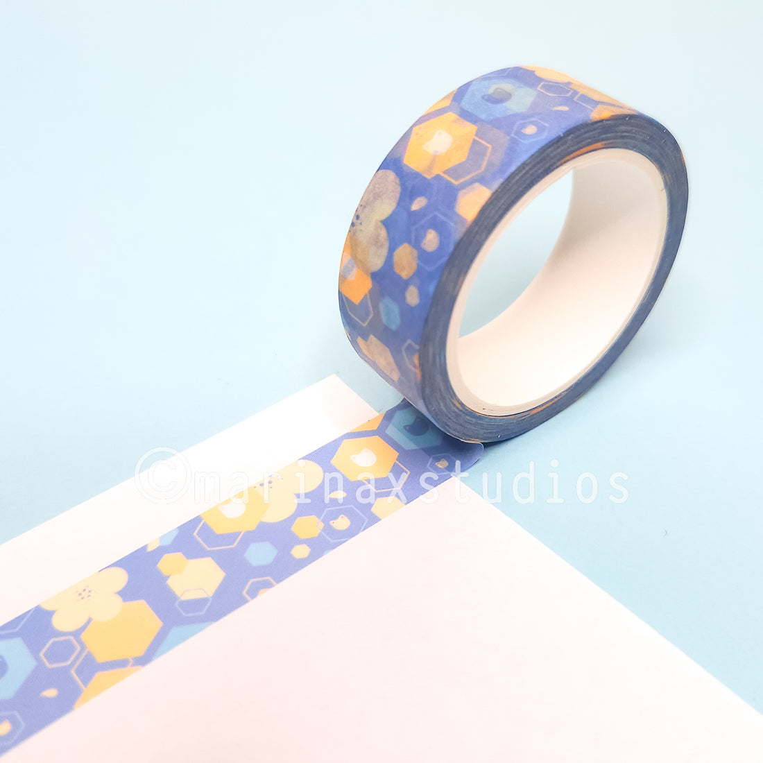 Geometric Flower Cat Washi