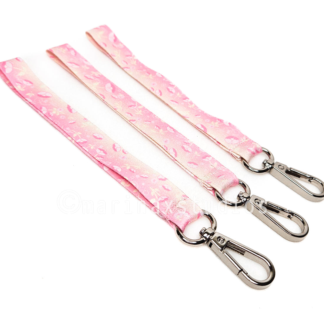 [Sample] Pink Poppy Buns Wrist Lanyards