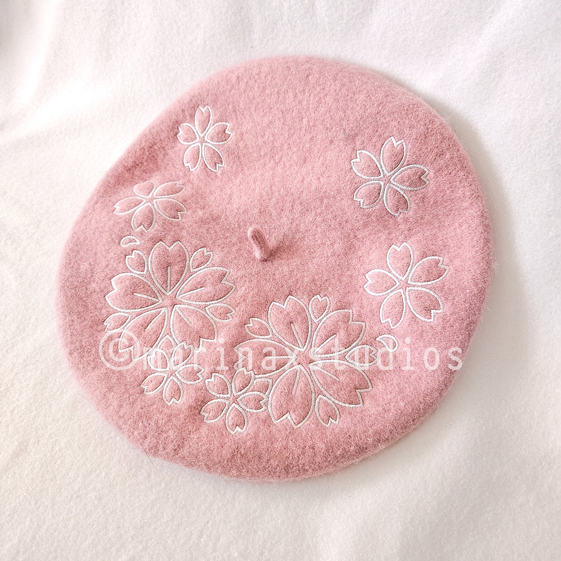 [Sample] Pink Sakura Beret - Alternate Design