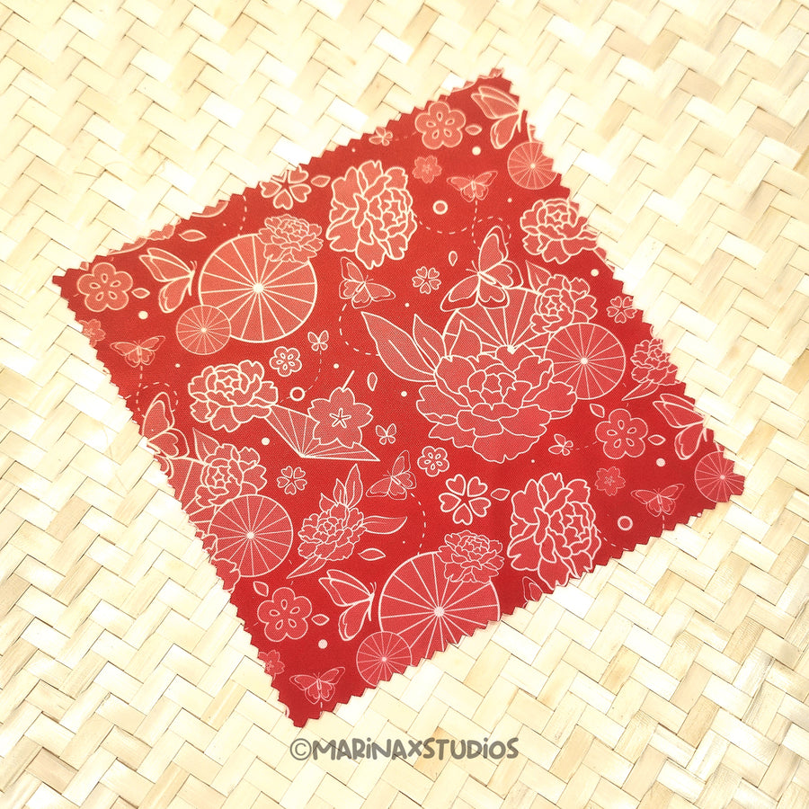 Red Peony Lens Wipe