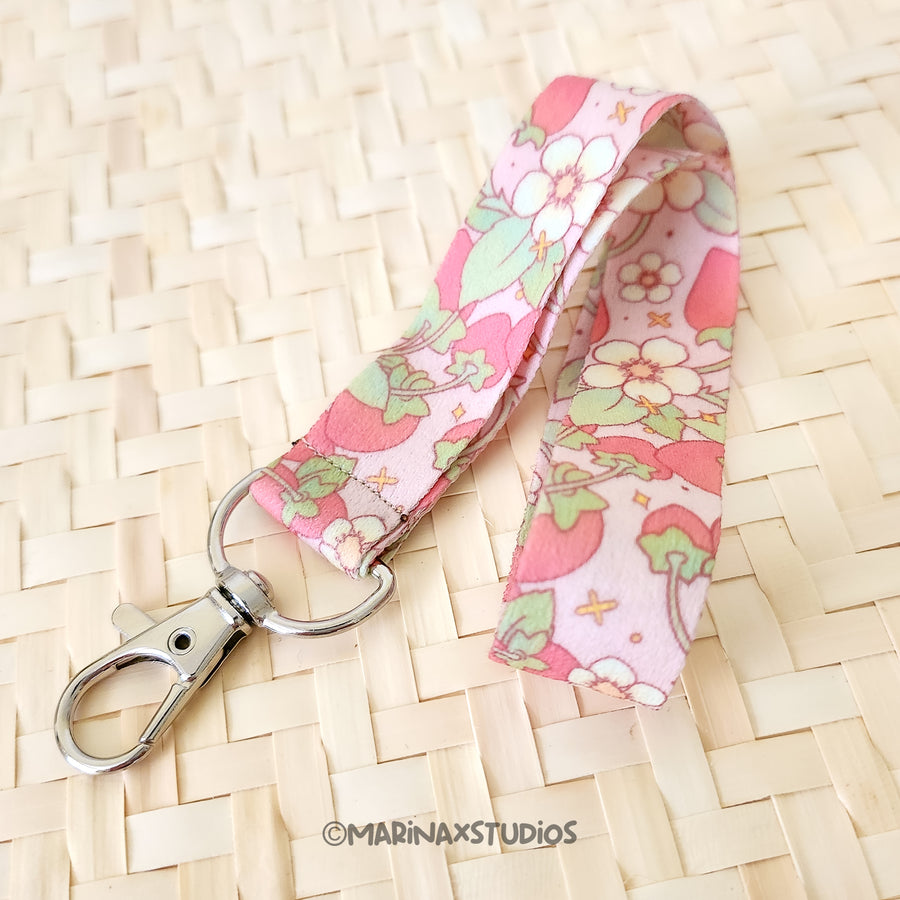 Strawberry Blossom Wrist Lanyard