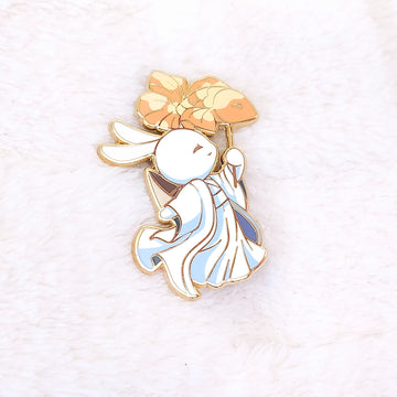 Koi Lantern Bunny Enamel Pin