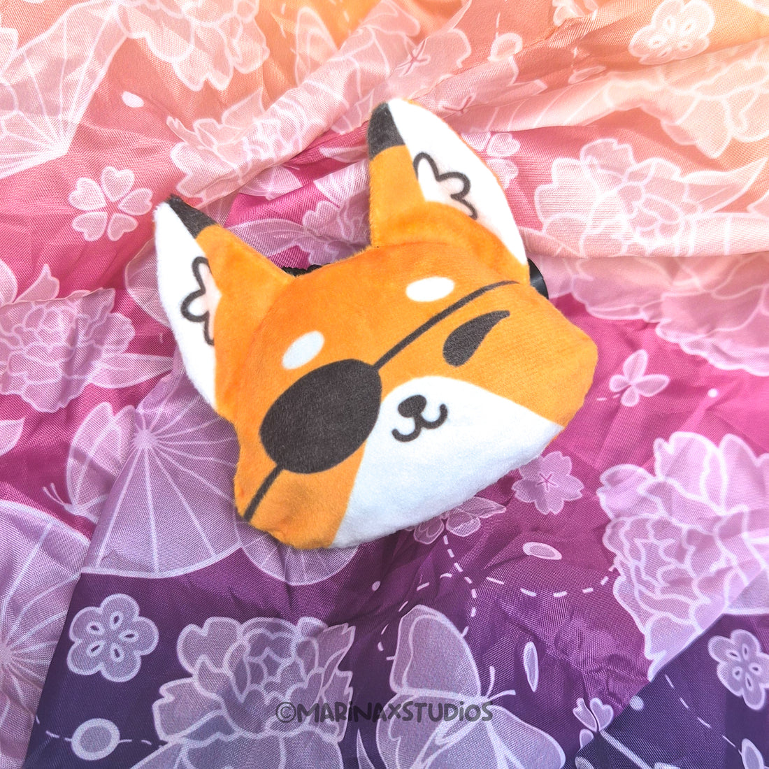 Fox and Peony Reusable Shopping Bag