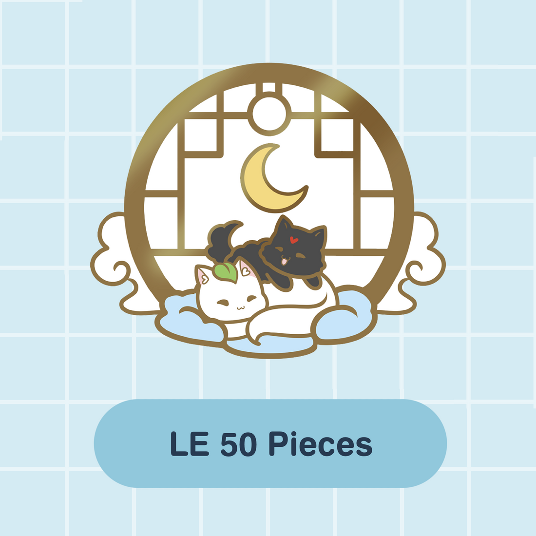 Cloud Naps Enamel Pin - Cat & Puppy