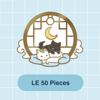 Cloud Naps Enamel Pin - Cat & Puppy